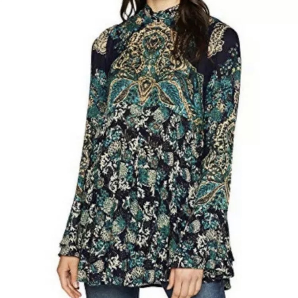 Free People Lady Luck Paisley Tunic
